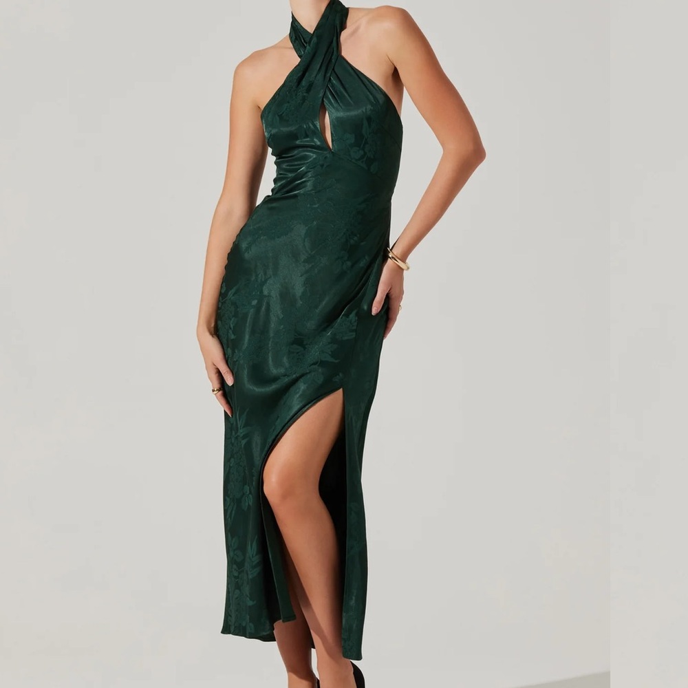 Marissa Halter Neck Midi Dress